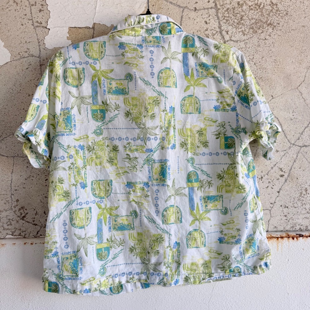 Calypso St Barth Pajama Set Organic Cotton Tropical Print Sleepwear Shorts Small - Picture 3 of 12